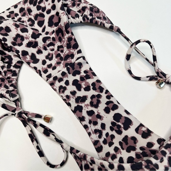 Blackbough Leopard Print Bikini Swimsuit Size Small - Picture 11 of 11